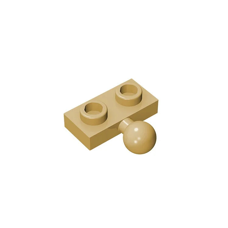 Plate, Modified 1 x 2 with Tow Ball on Side | Gobricks Building Block additional angle
