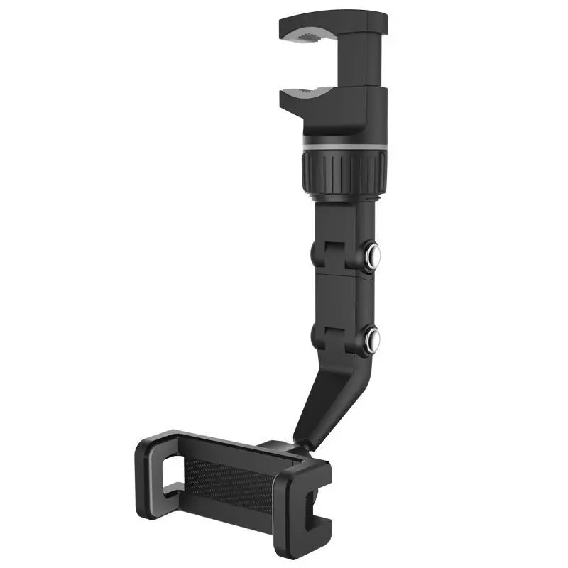 Car Rearview Mirror Phone Bracket Telescopic Quick Release