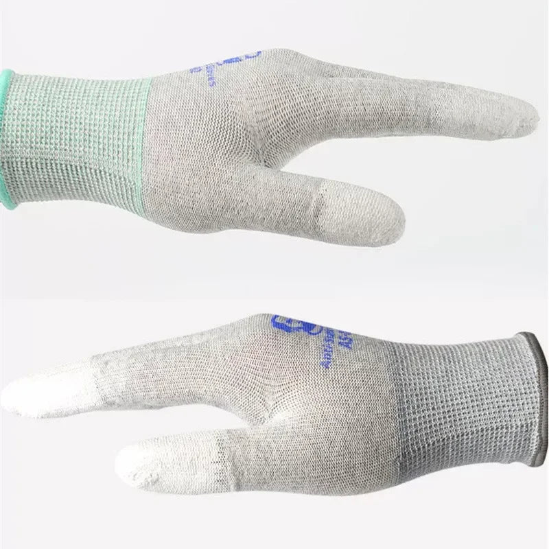 MECHANIC AS02 Anti-Static Carbon Fiber Gloves | Non-Slip Elastic Gloves for Electronic close-up view