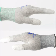 MECHANIC AS02 Anti-Static Carbon Fiber Gloves | Non-Slip Elastic Gloves for Electronic close-up view