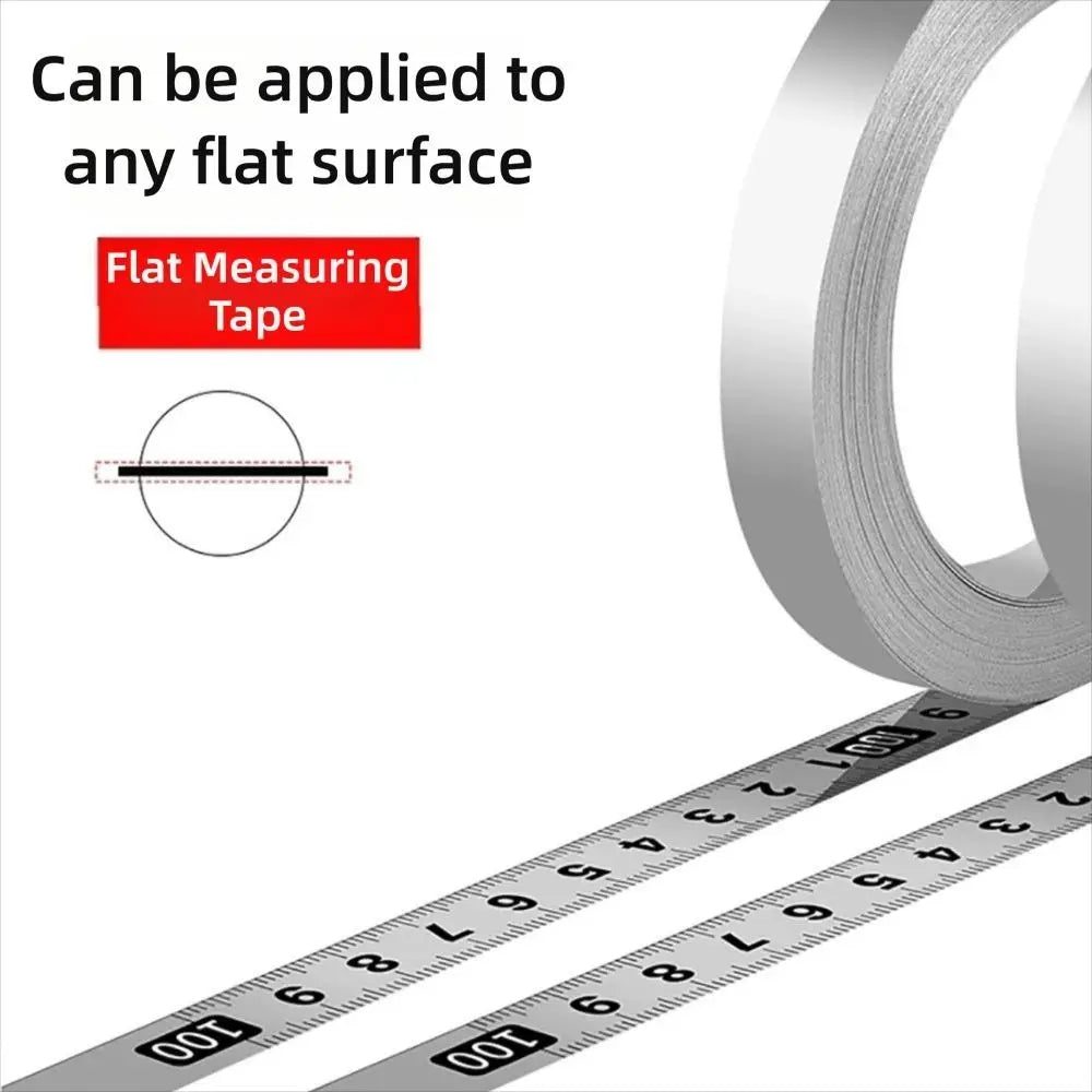 Self-Adhesive Stainless Steel Measuring Tape | 12mm Wide Workbench Ruler lifestyle view