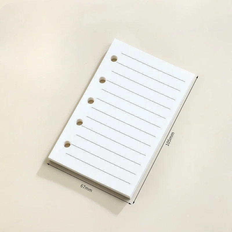 M5 Loose Leaf Notebook Refill Spiral Binder Inner Page Grid Blank Line Diary Agenda P alternate view