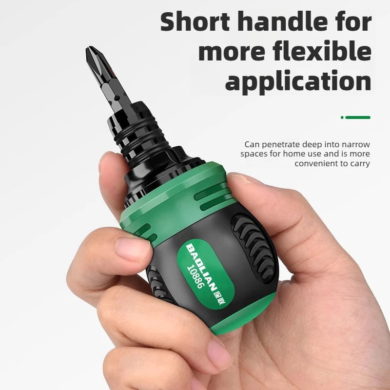 Ratchet Screwdriver Set with Multifunctional Adjustable Bits | Precision Hand Tool Ki alternate view