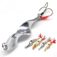 1PC Trolling Spinning Spiral Long Cast Spoons Fishing Lure Spinner 7g10g14g21g28g Screw Rotation Met