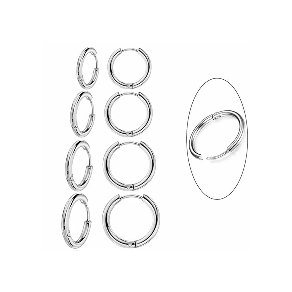 G23 Titanium Hoop Earrings | Hypoallergenic Piercing Jewelry for Men Women lifestyle view