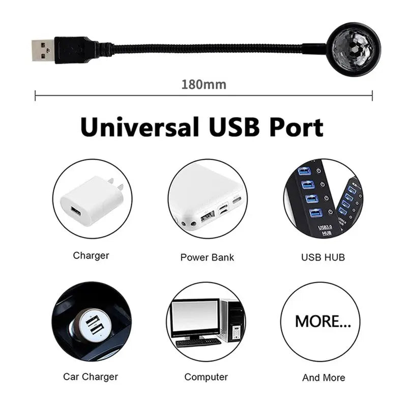 Voice Control Starry Sky Night Light | USB Powered Galaxy Projector lifestyle view