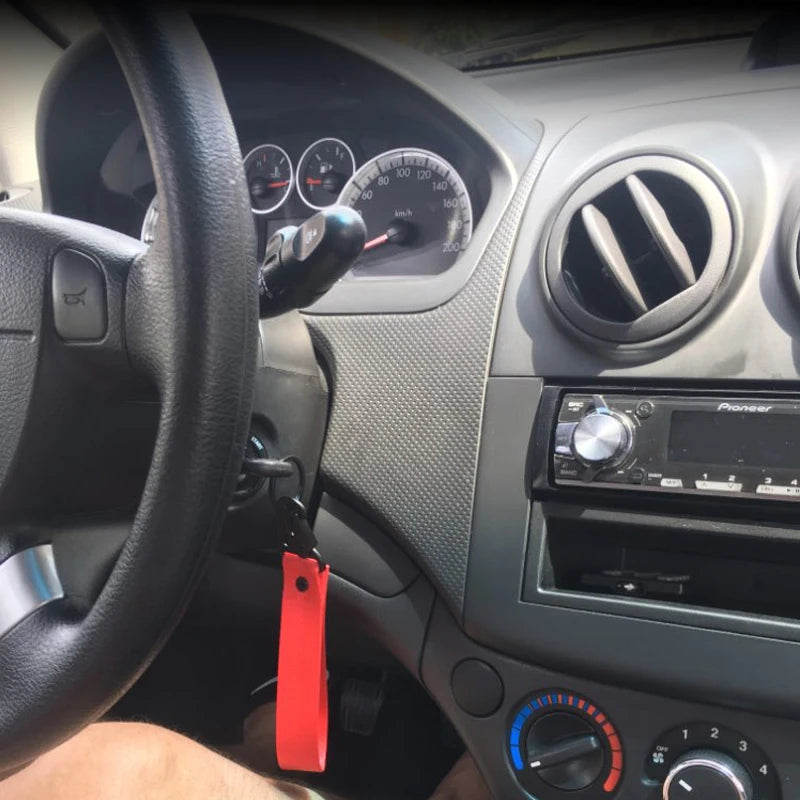 Car Wrist Cord Key Chain | Motor Racing Webbing Wristlet lifestyle view
