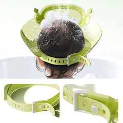 New Baby Shower Caps Translucent Visualization Kids Shampoo Cap Adjustable Head Circumference Bath Hat Boys Girl Eye Ear Protect