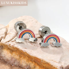 Cute Acrylic Animal Stud Earrings | Surgical Steel Hypoallergenic Earrings for Women a close-up view