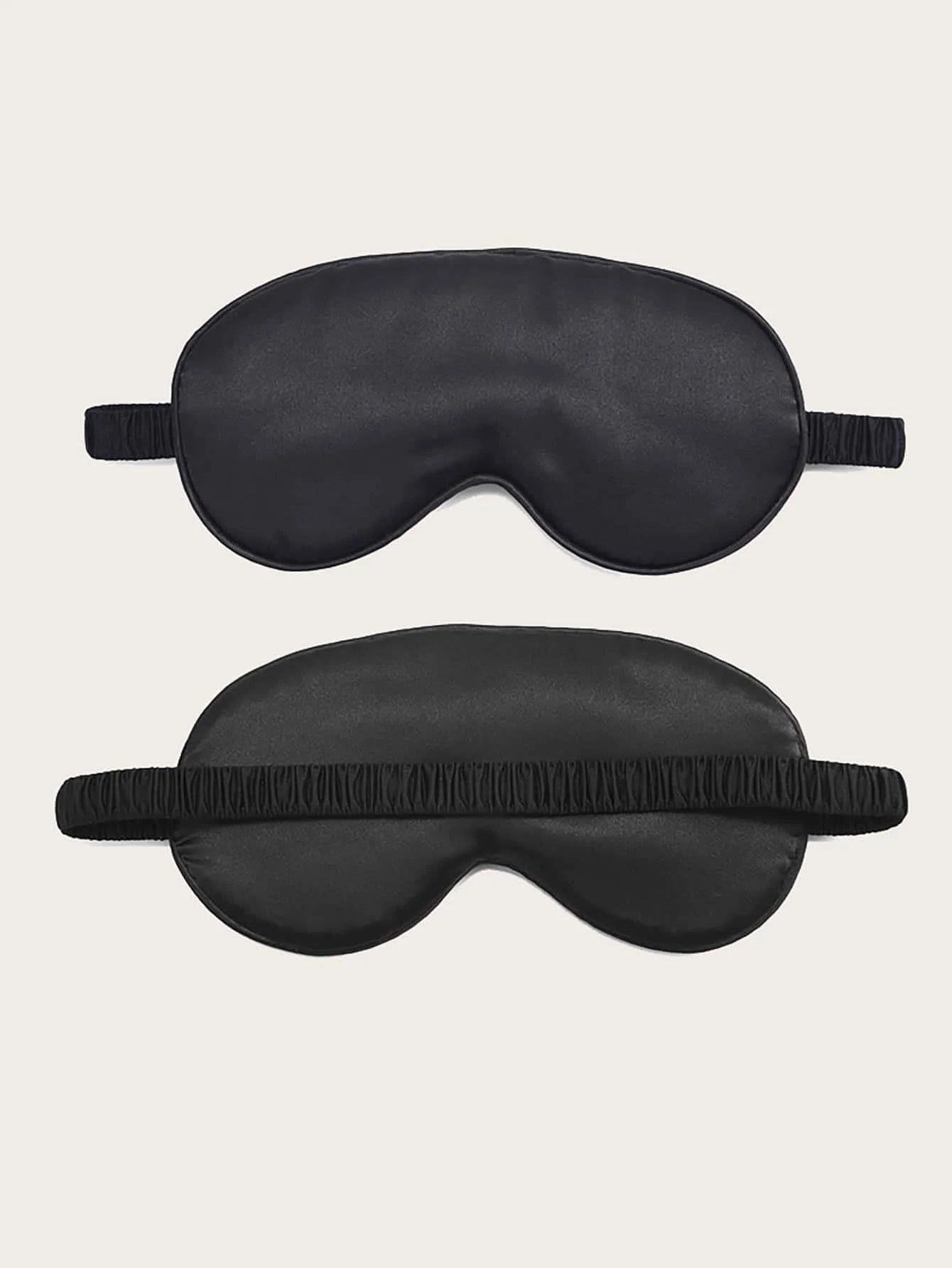 Double Sided Imitation Silk Sleep Mask | Light Blocking Travel Eye Mask close-up view