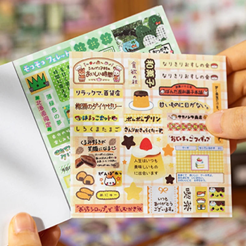 Mr Paper 30/60pcs Happiness Notebook Series Square Cut Film Sticker Book | Japan Kore lifestyle view