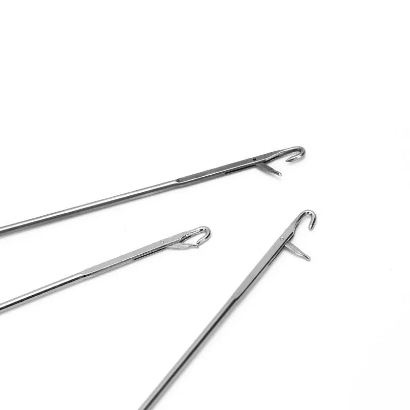 1/2PCS Metal Sewing Crochet Hook Loop Turner Fabric Tubes Strap Belt Strips Handmad additional angle