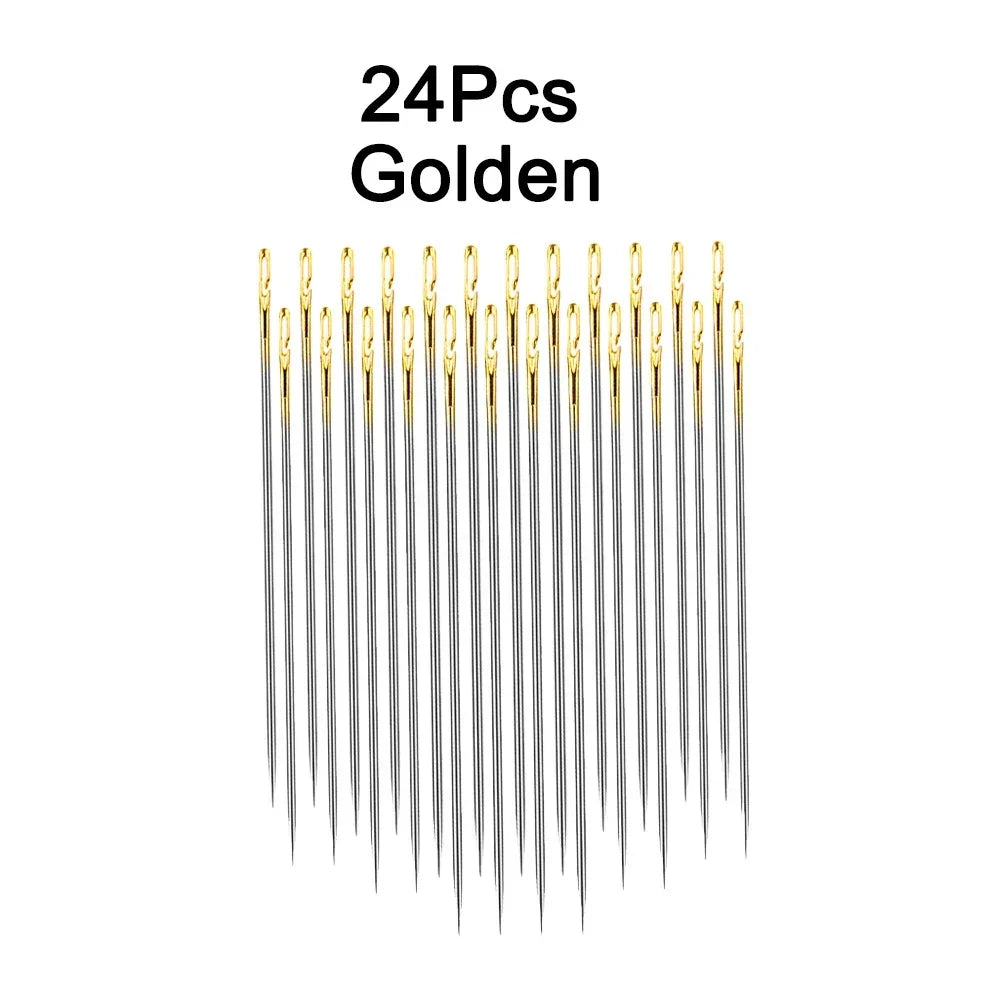 Blind Needle Elderly Needle-side Hole Hand Sewing Needles Household Sewing Needless Th close-up view