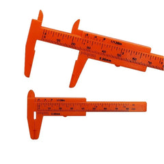Student Plastic Vernier Caliper 0-80mm | Precision Measuring Tool for Students and DIY close-up view
