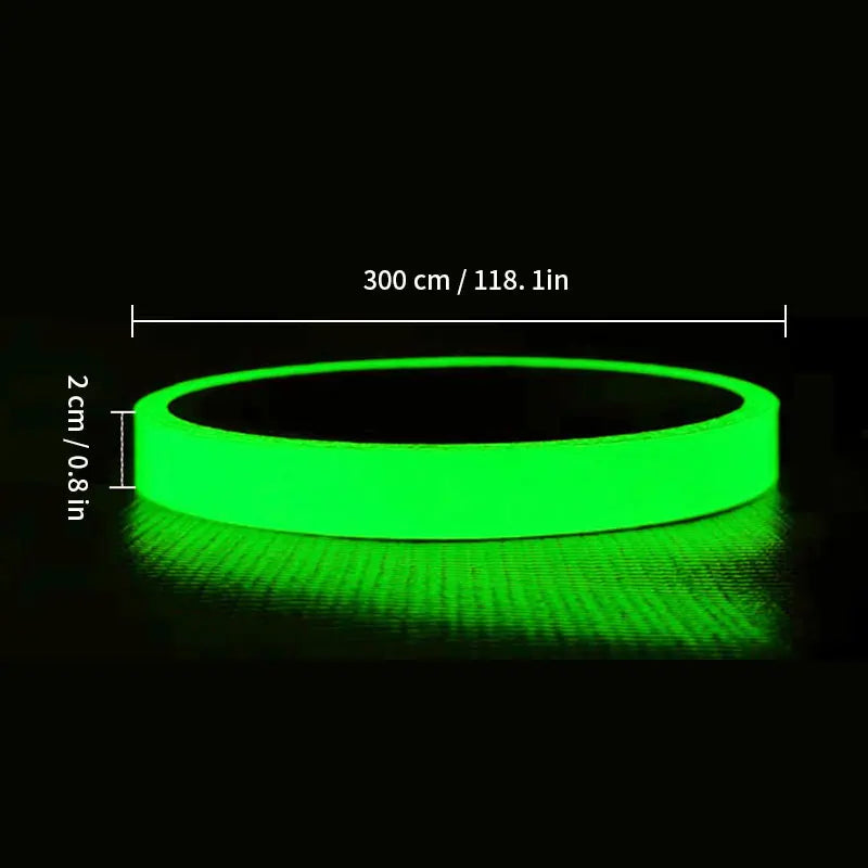 Glow-in-the-dark Tape | Self-adhesive Luminous Safety Warning Tape detail view