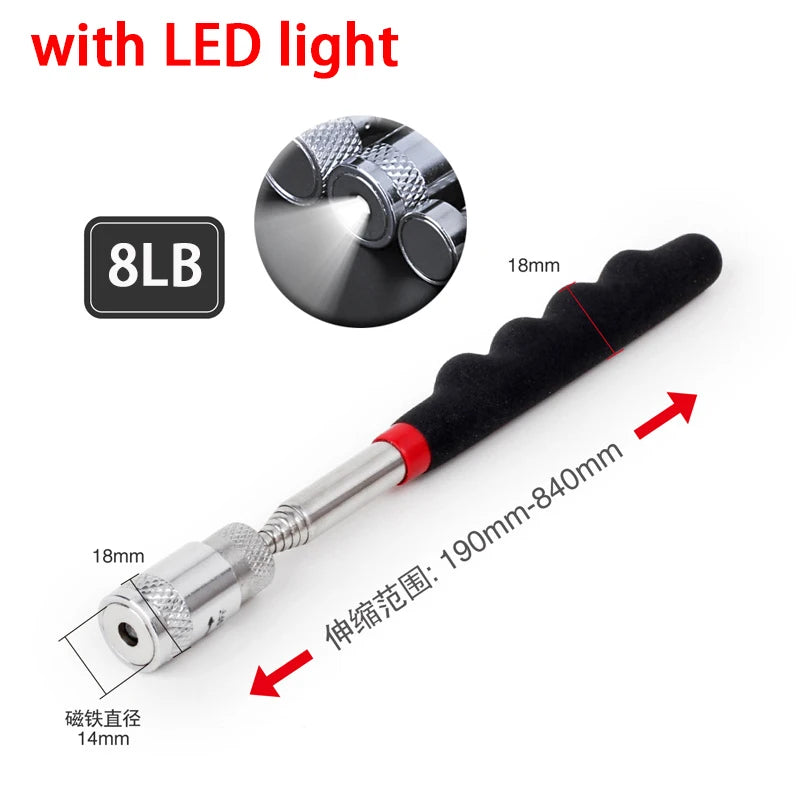 Mini Portable Telescopic Magnet Pen | Extendable Pick Up Tool for Nuts and Bolts detail view