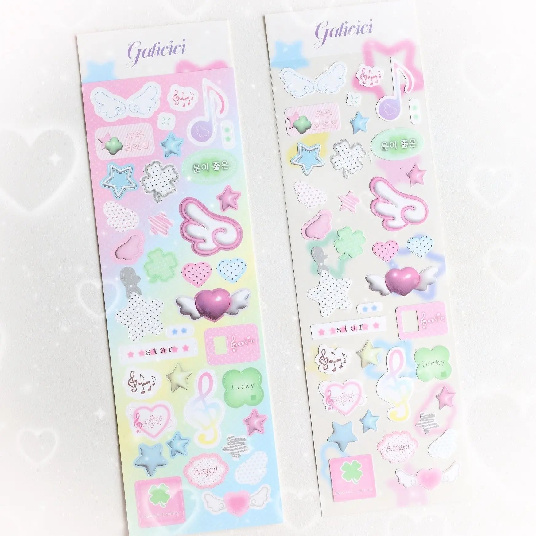 Sweet Animal Stickers | Sparkling Glitter Decals for Journaling and Scrapbooking alternate view