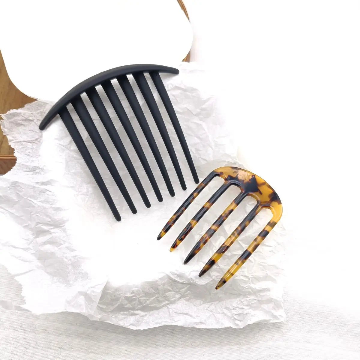 1/2/3 PCS Acetic Acid Hair Forks Five Teeth Hair Sticks U-Shape Hair Comb Bun Hairp additional angle