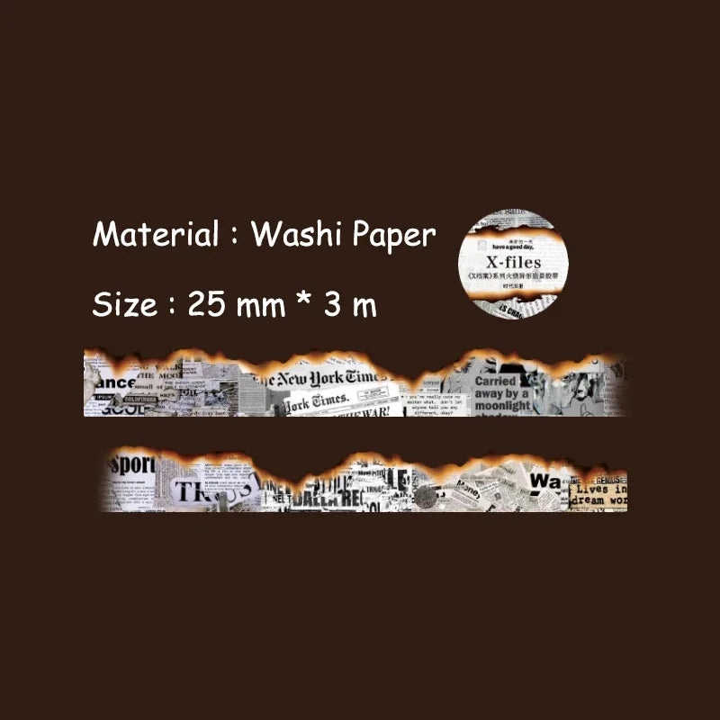 Vintage Washi Tape Set | Junk Journal Masking Tape for Scrapbooking and DIY Decor lifestyle view