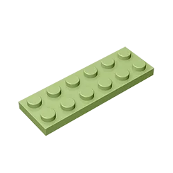 Plate 2 x 6 Building Block | Compatible Building Brick for DIY Creations detail view