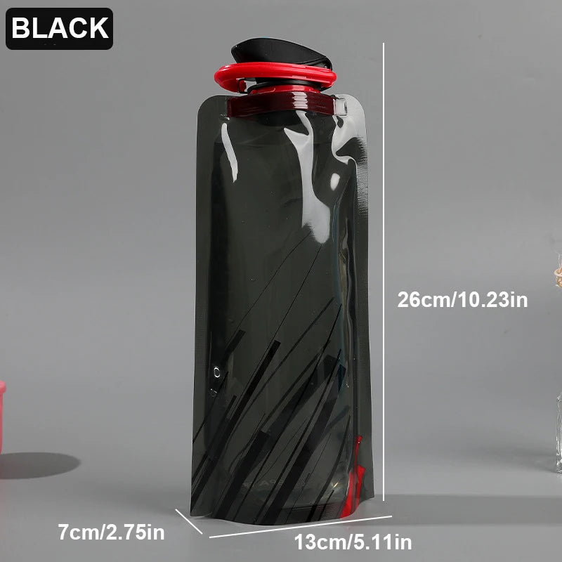 Outdoor Cycling Sports Water Bottle - Mountaineering Portable Water Cup - PE Plastic F close-up view