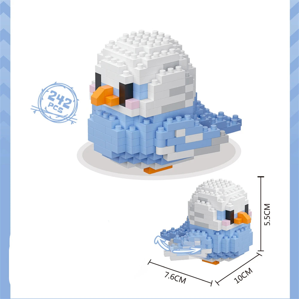 Cute Bird Building Blocks Set | Creative Educational Toy for Teens and Adults detail view