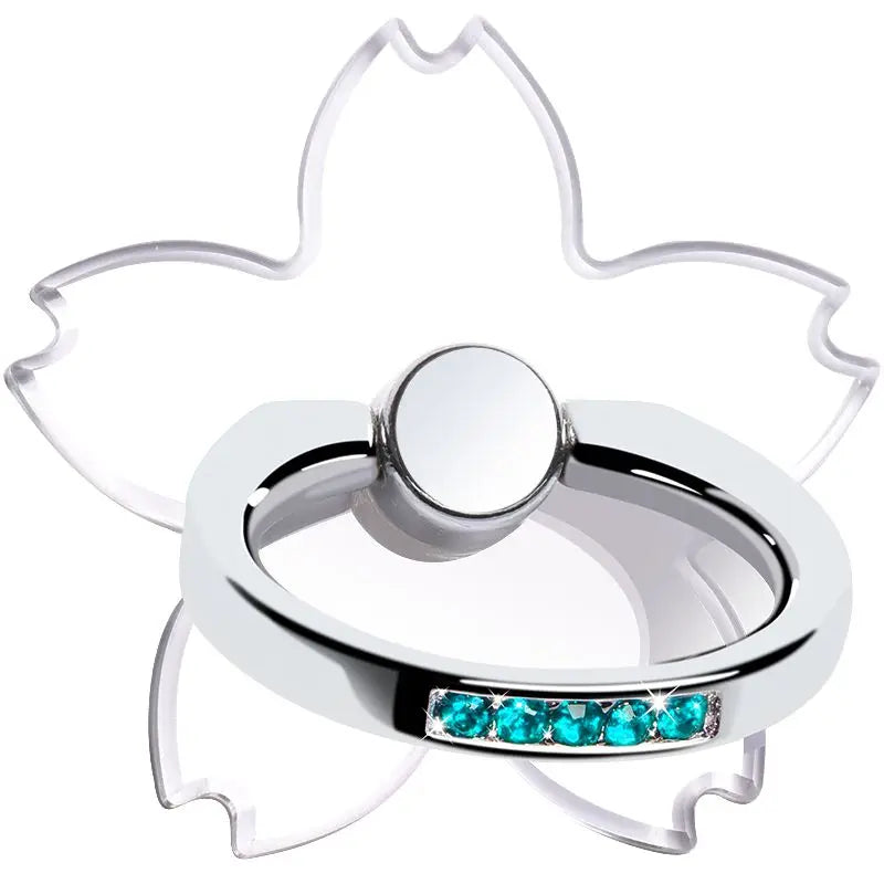 Transparent Cell Phone Ring Holder Stand 360°Degree Rotation Clear Finger Grip Kick additional angle