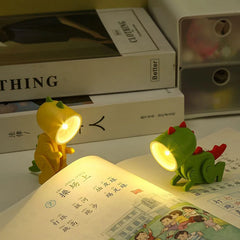Mini Dinosaur Night Light | Battery-Powered LED Lamp for Kids close-up view