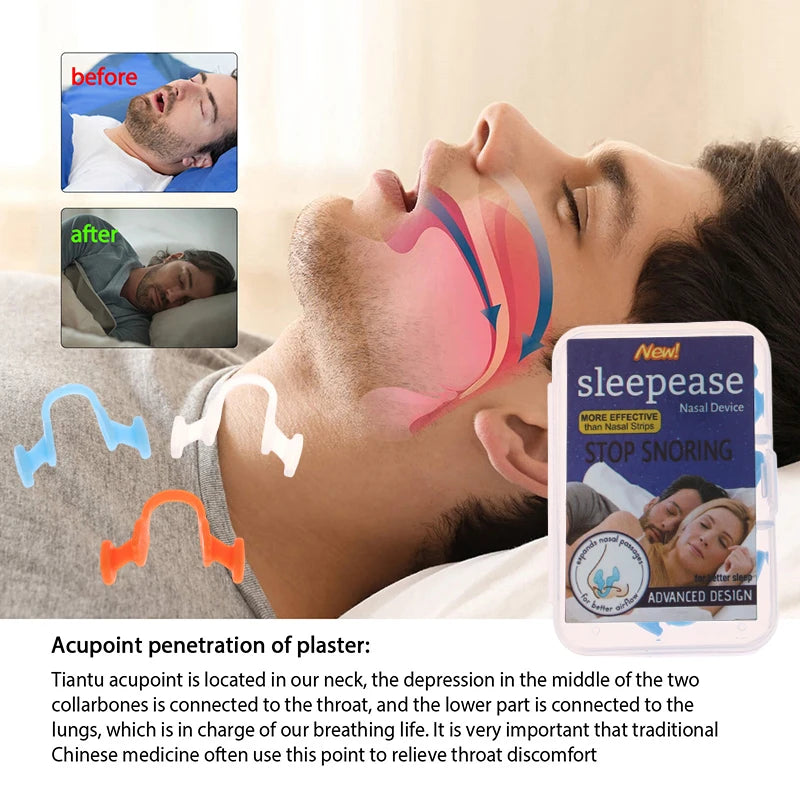 Anti Snore Nasal Dilator | Silicone Nose Clip for Better Sleep