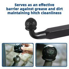 Rubber Trailer Hitch Ball Cover Dustproof Anti Rust close-up view
