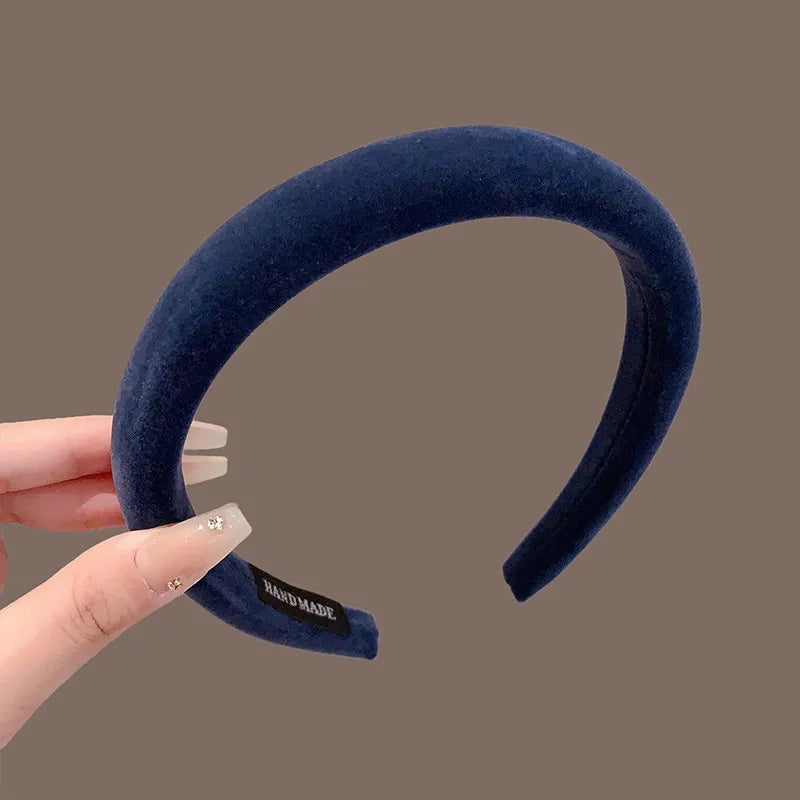 2026 Simple Velvet Winter Hairbands Headband Women Girls Scrunchie Hair Head Hoop Bands detail view