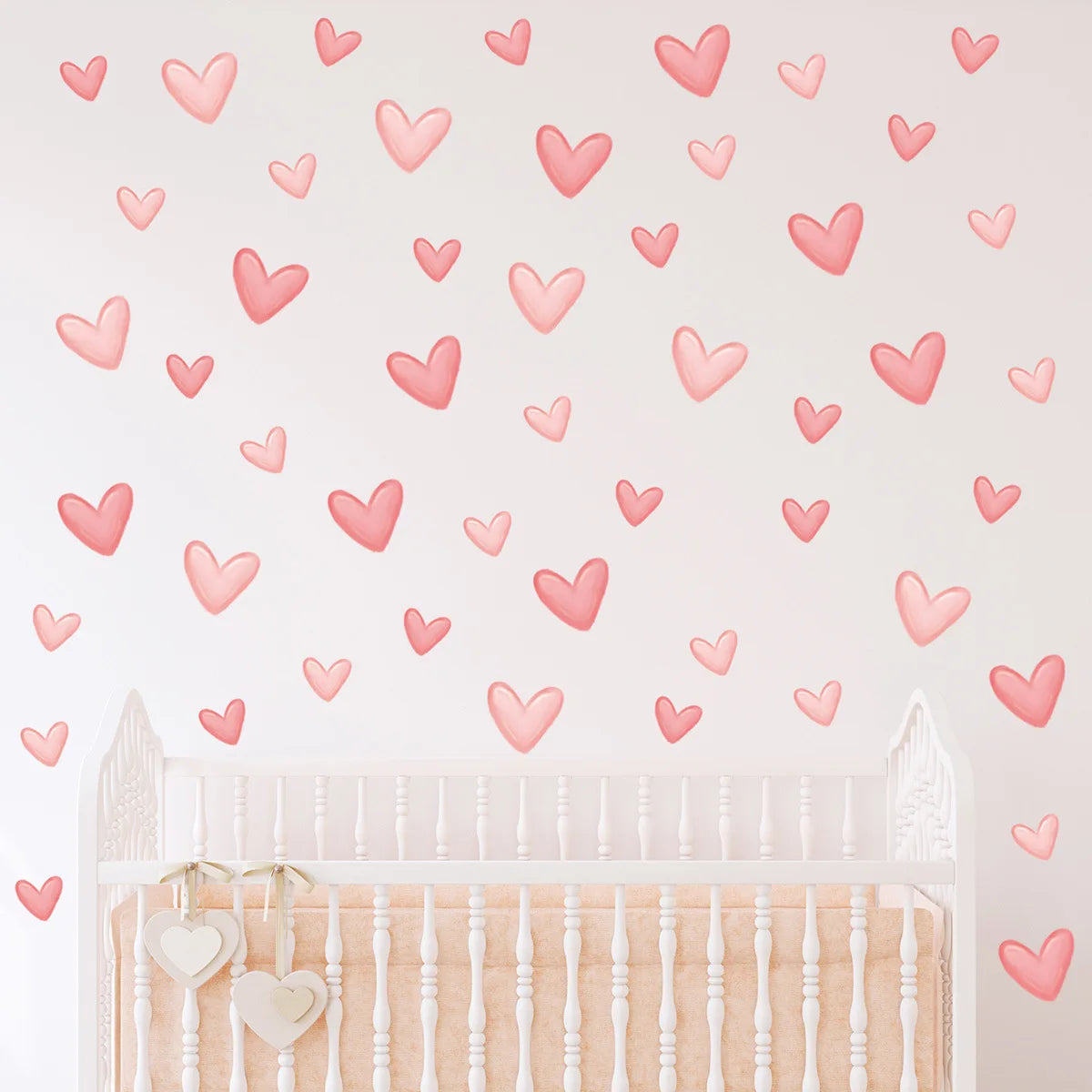 Bohemian Heart Wall Stickers | Self-Adhesive Home Decor for Girls lifestyle view