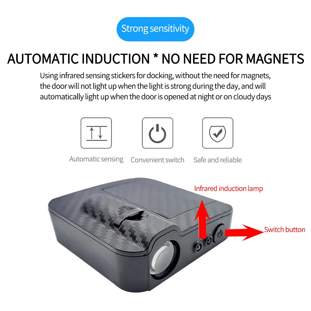 Angel Wings Door Welcome Light | Car Atmosphere LED Projector lifestyle view