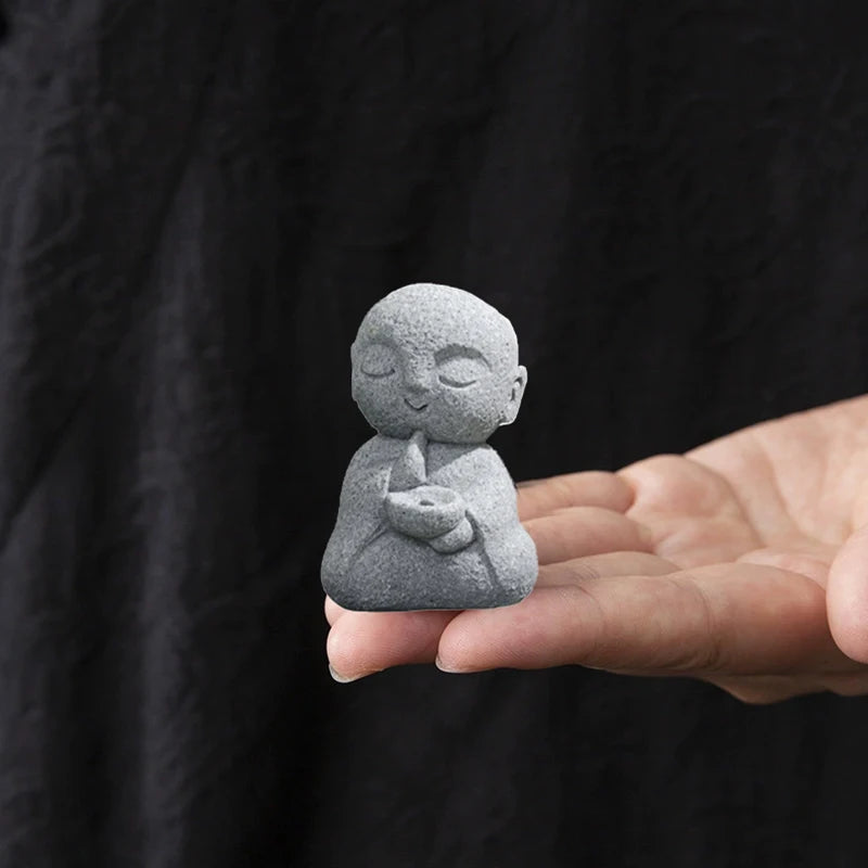 Jizo Monk Incense Holder | Zen Aromatherapy Decor alternate view