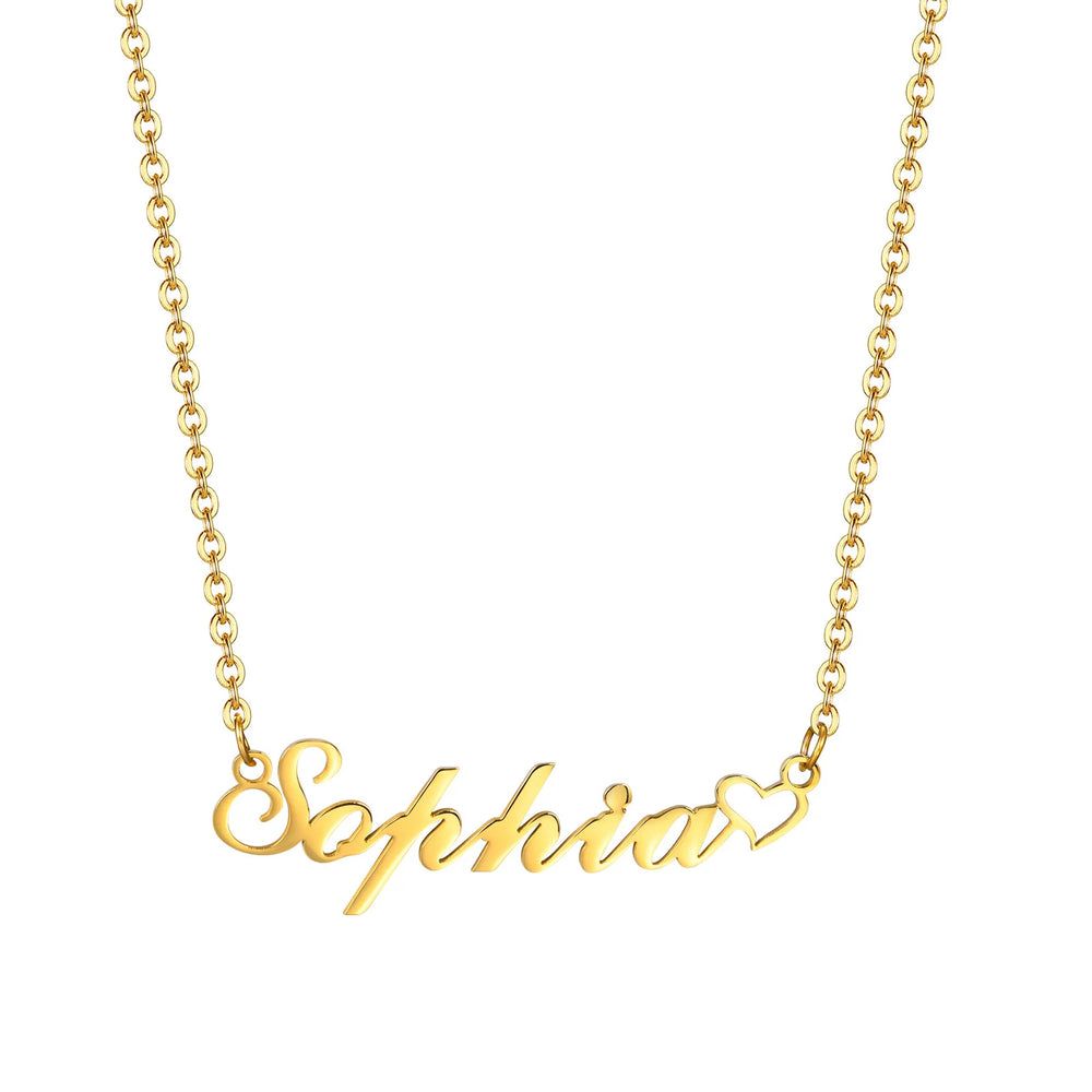 Personalized Name Necklace for Little Girl Boy | Stainless Steel Initial Customized additional angle
