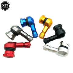 1PCS Aluminum Alloy Valve Motorcycle Rim 90 Degree Angle Motorcycle Wheel Tire Tubeless Valve Stems