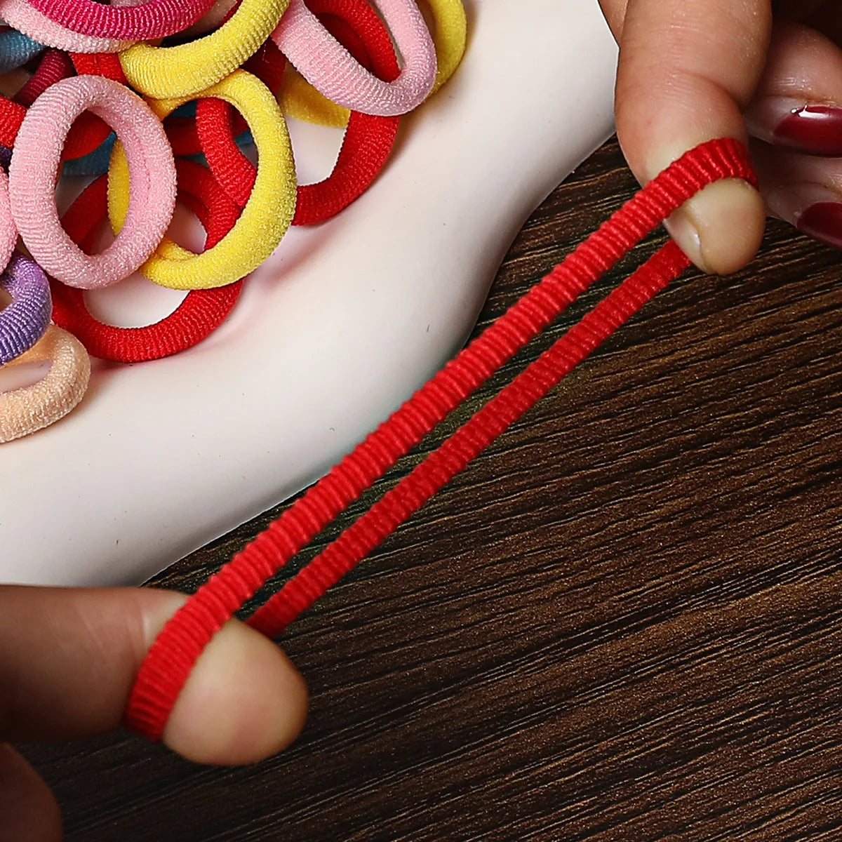 Ties Rubber Band Kids Elastic Hair Leagues Girl Hair for Children additional angle