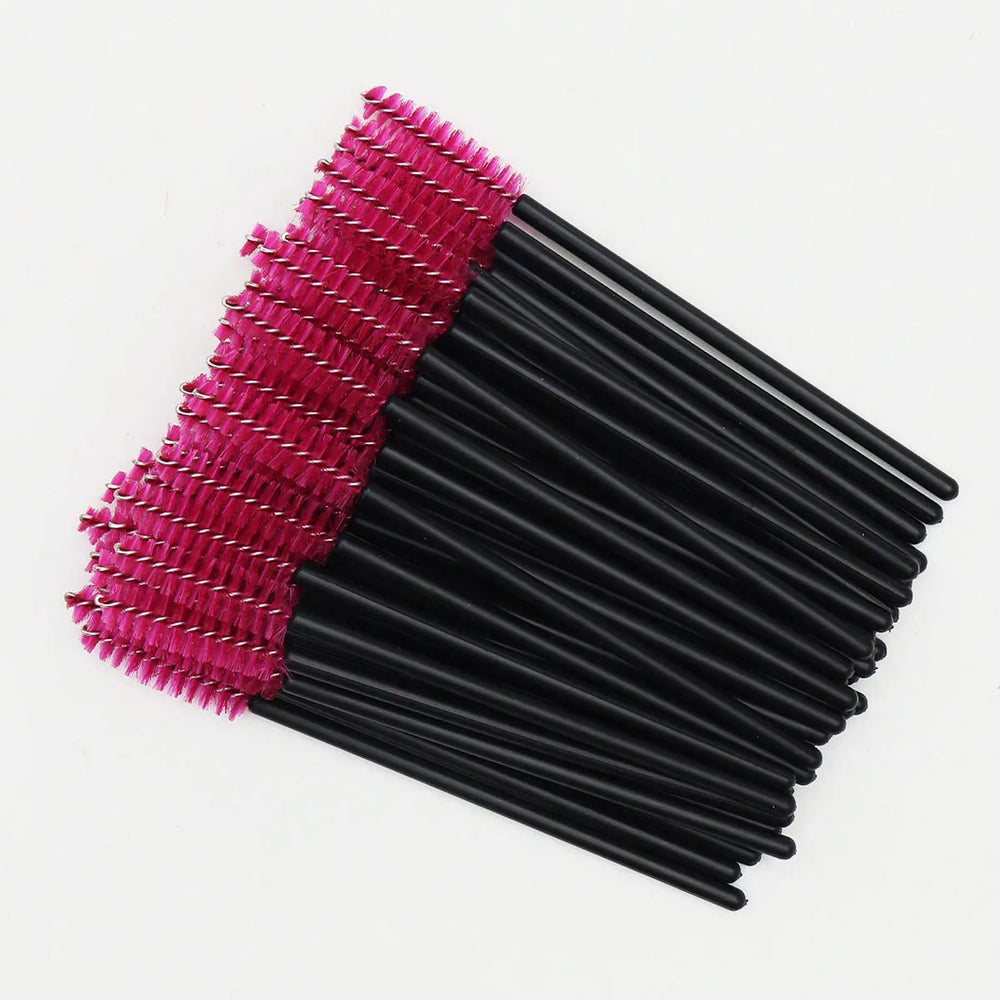 50Pcs Crystal Eyelashes Brush Comb Disposable Eye Lashes Extension Mascara Wands Ma additional angle