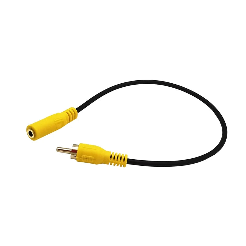 1pcs 3.5mm Mini Mono Male to RCA Female Video Cable for Car DVD TV/HDTV VCR CD players C detail view