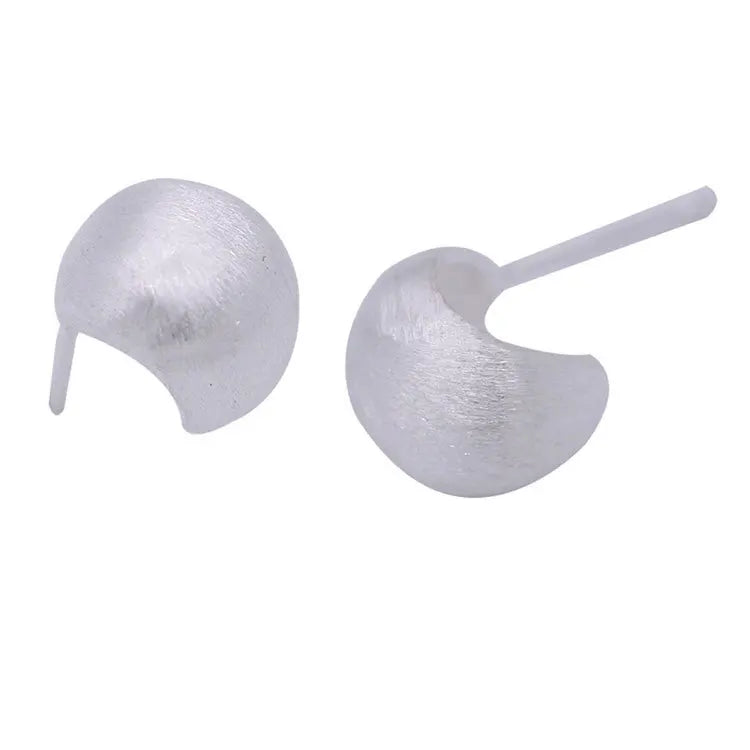 925 Sterling Silver Frosting Stud Earrings | Classic Wedding Jewelry for Women lifestyle view