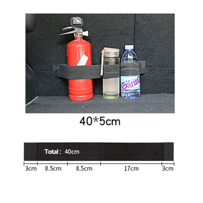 Car Trunk Organizer Elastic Fixing Tape Fire Extinguisher Water Tank Miscellaneous Stora detail view