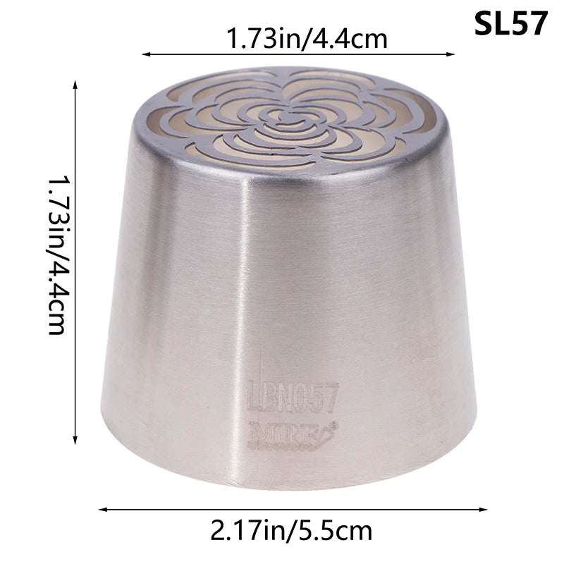 1Pc Stainless Steel Russian Piping Tips Christmas Cake Icing Frosting Nozzles For C additional angle