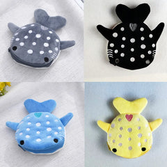 Cartoon Whale Shark Coin Purse | Kawaii Plush Zipper Wallet