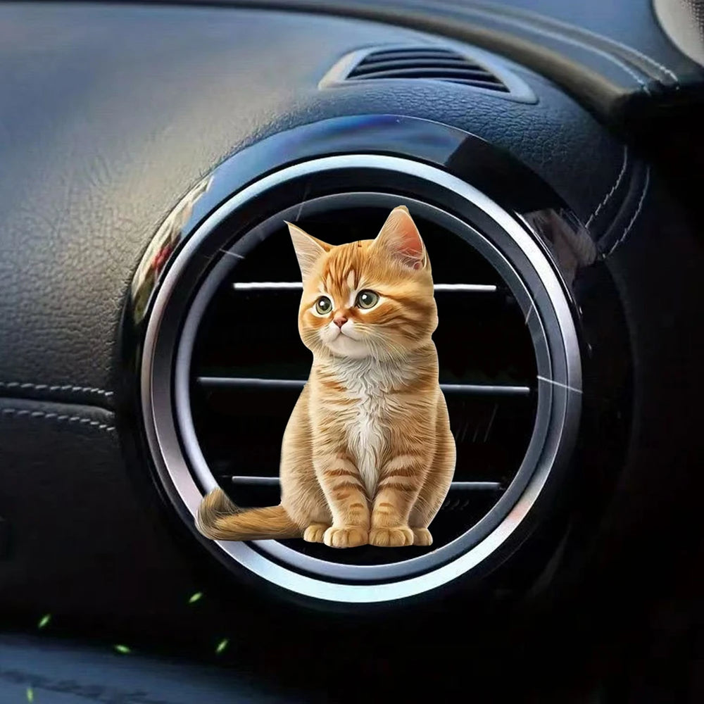 Car Cat Air Freshener Diffuser Car Air Outlet Perfume Clips Air Outlet Aroma Diffuser Ve detail view