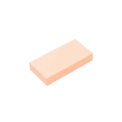 Gobricks GDS-566 Tile 1 x 2 with Groove | Compatible Building Block close-up view