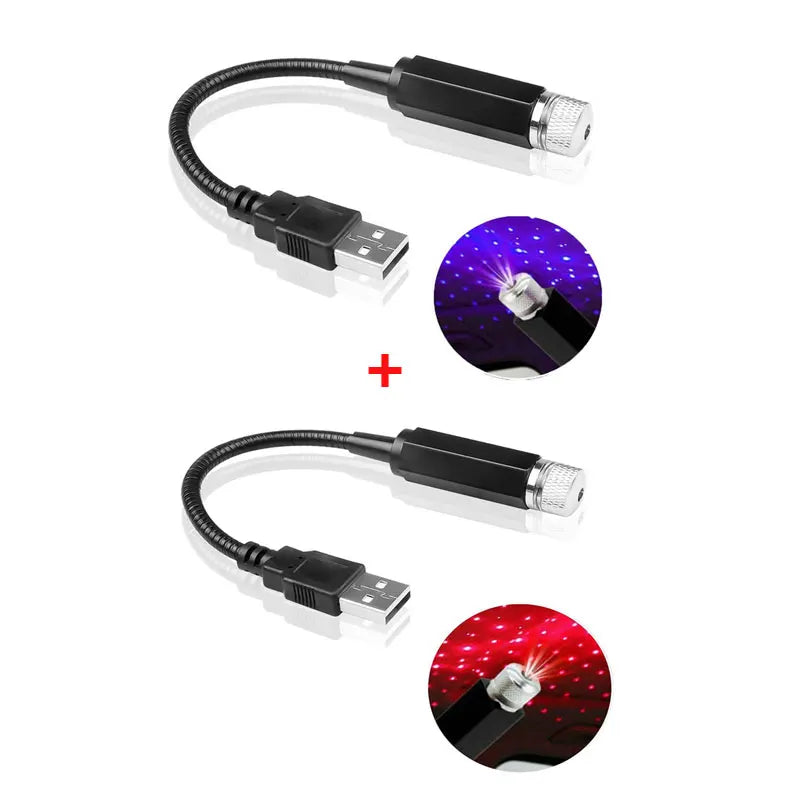 Mini LED Car Roof Star Night Light Projector Atmosphere Galaxy Lamp USB Decorative Ad lifestyle view