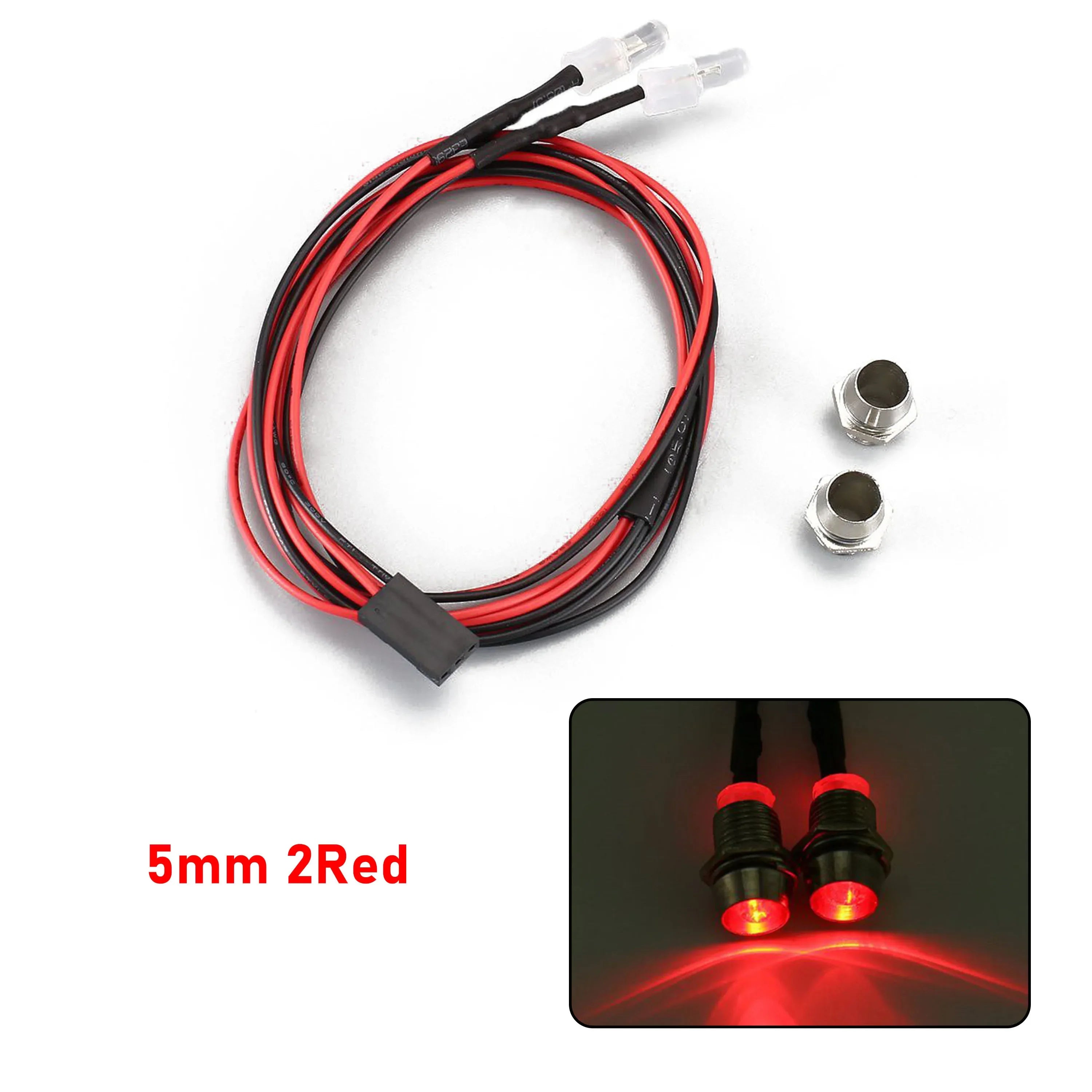 RC LED Light Kit Headlamps for 1/10 1/8 1/12 RC Car Truck Crawler Drift Car Headlight alternate view