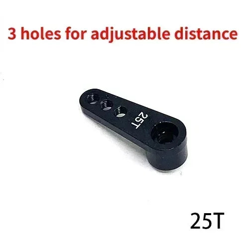NEEBRC 25T Metal Servo Arm 3 Holes for 1/10 RC 12KG 7KG 21G 2KG Servo Car Boat Robot alternate view