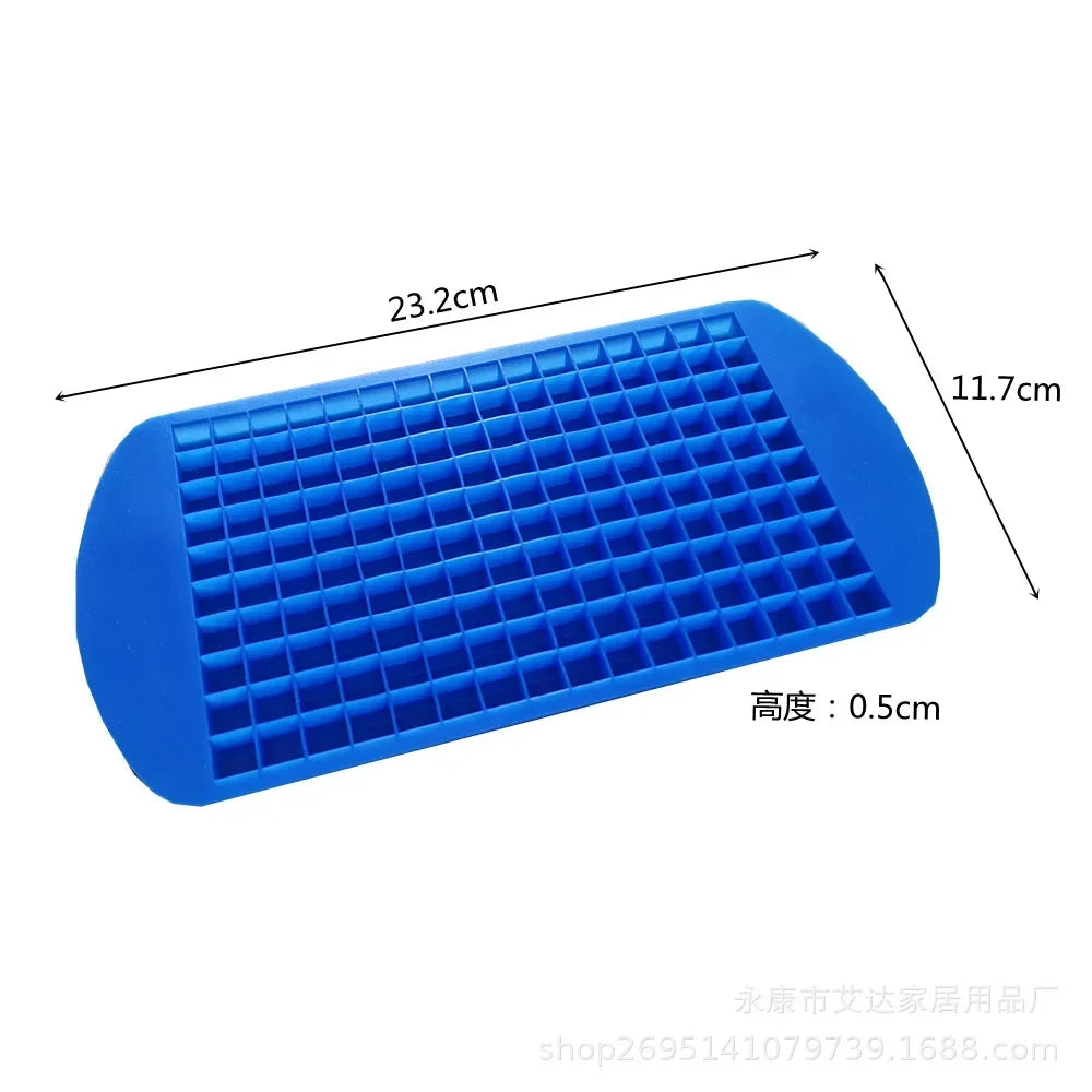 Food Level Silicone Ice Cube Maker 160 Square Tray Ice Cream Mold Summer Drink Wine M lifestyle view