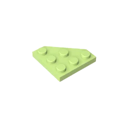 Gobricks GDS-556 Wedge Plate 3 x 3 Cut Corner | Compatible Building Block for DIY additional angle